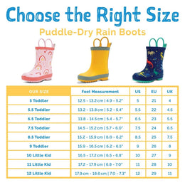 Jan & Jul Puddle Dry Rain Boots Space Dinos
