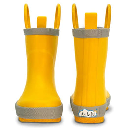 Jan & Jul Puddle Dry Rain Boots With Handle Yellow