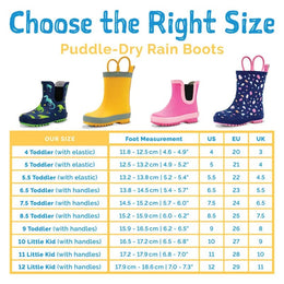 Jan & Jul Puddle Dry Rain Boots With Handle Yellow