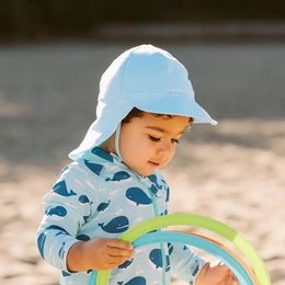 Jan & Jul Sun Soft Baby Caps Baby Blue