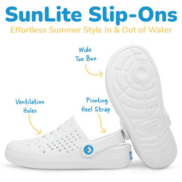 Jan & Jul SunLite Slip-On Sandals White