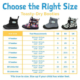 Jan & Jul Toasty Dry Booties Grey Construction