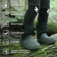 Jan & Jul Toasty Dry Lite Winter Boots Grey Construction