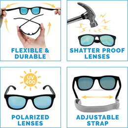 Jan & Jul Urban Xplorer Sunglasses W/Aurora Lens - Black