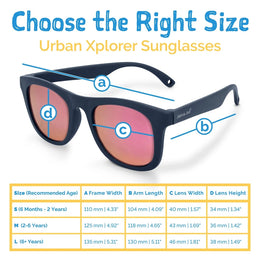 Jan & Jul Urban Xplorer Sunglasses W/Aurora Lens - Dark Navy