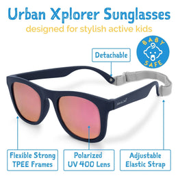 Jan & Jul Urban Xplorer Sunglasses W/Aurora Lens - Dark Navy