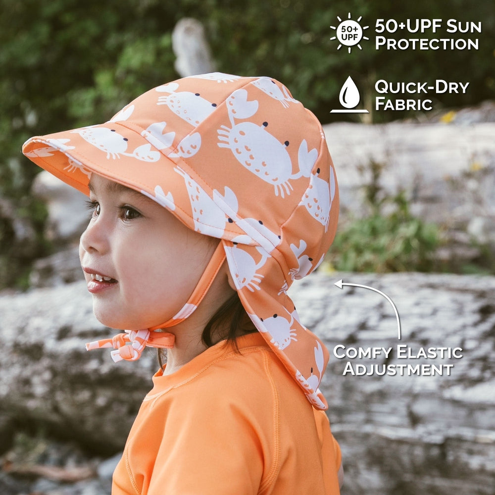 Jan & Jul UV Baby Cap - UV Quick Dry - Crabby Crab #6