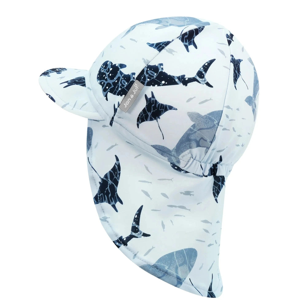 JAN JUL Jan & Jul UV Baby Cap - UV Quick Dry - Whale Play, product view 6