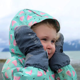Jan & Jul Water-Resistant Cozy Dry Rain Mitten Winter Flowers