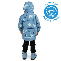 Jan & Jul Waterproof Cozy Dry Rain Jacket Wolf And Bear