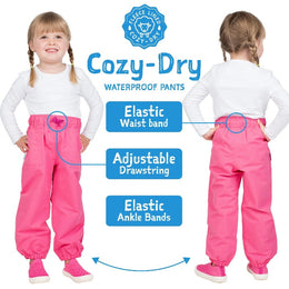 Jan & Jul Waterproof Cozy Dry Rain Pants Dusty Apricot