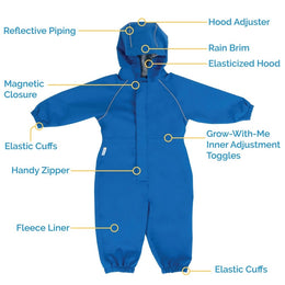 Jan & Jul Waterproof Cozy Dry Rain Suit Purple Dream