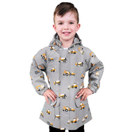 Jan & Jul Waterproof Puddle Dry Rain Jacket Grey Construction