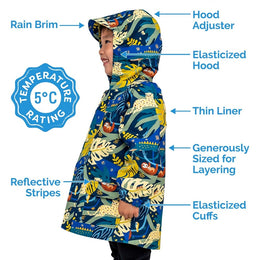 Jan & Jul Waterproof Puddle Dry Rain Jacket Prairie Flowers