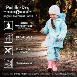 Jan & Jul Waterproof Puddle Dry Rain Pants Dusty Pink