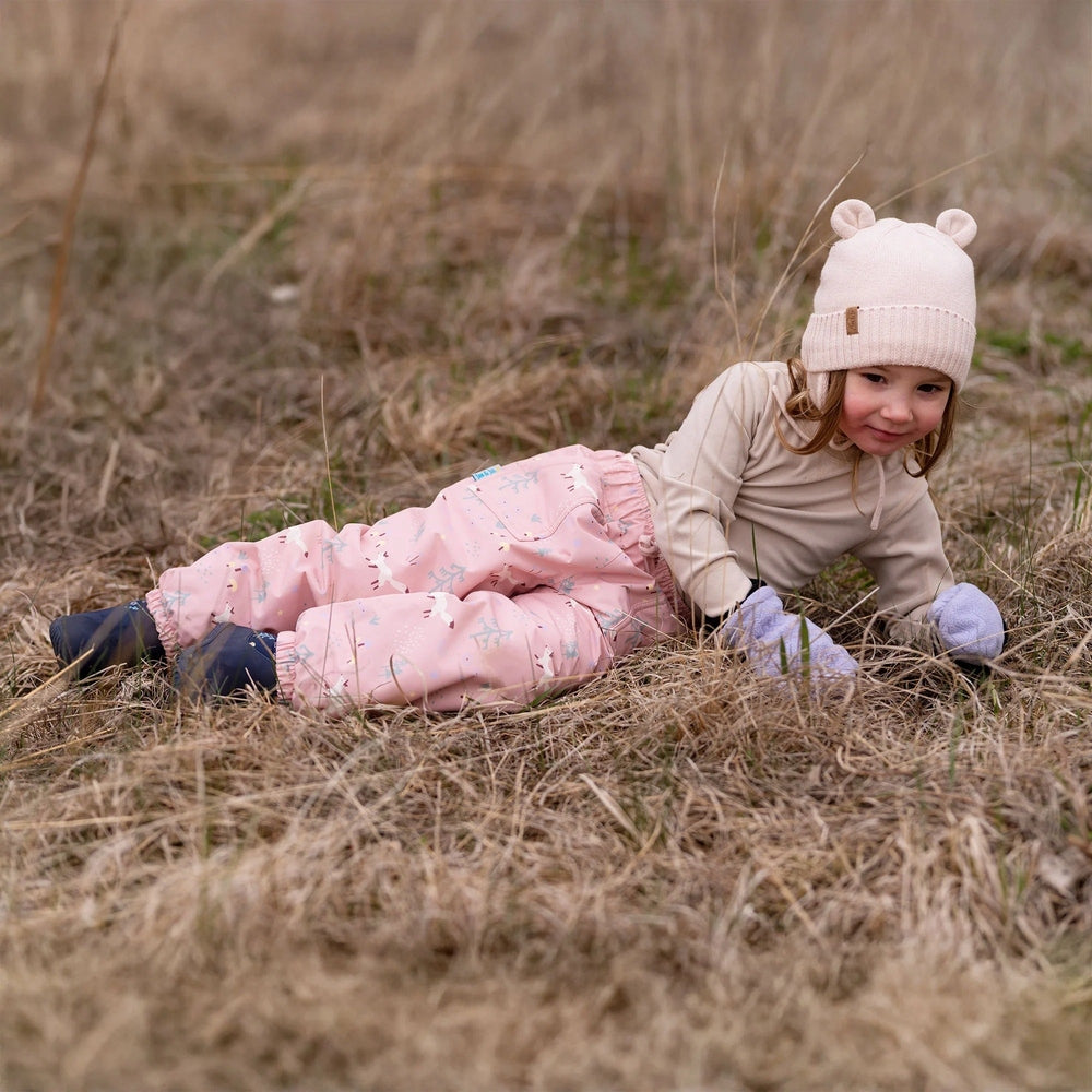 JAN JUL Jan & Jul Waterproof Puddle Dry Rain Pants Pink Forest, product view 2