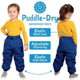Jan & Jul Waterproof Puddle Dry Rain Pants Pink Forest