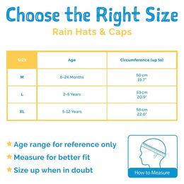 Jan & Jul Waterproof Rain Hats Dusty Blue