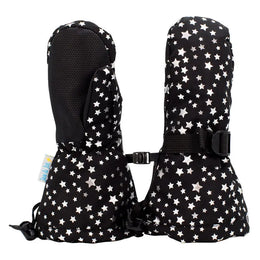 Jan & Jul Waterproof Toasty Dry Mitten Black Star