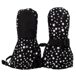 Jan & Jul Waterproof Toasty Dry Mitten Black Star