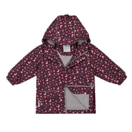 Jan & Jul Cozy-Dry Fleece Lined Rain Jacket Bunny Blooms