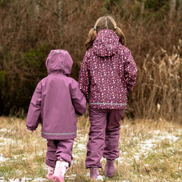 Jan & Jul Cozy-Dry Fleece Lined Rain Jacket Bunny Blooms