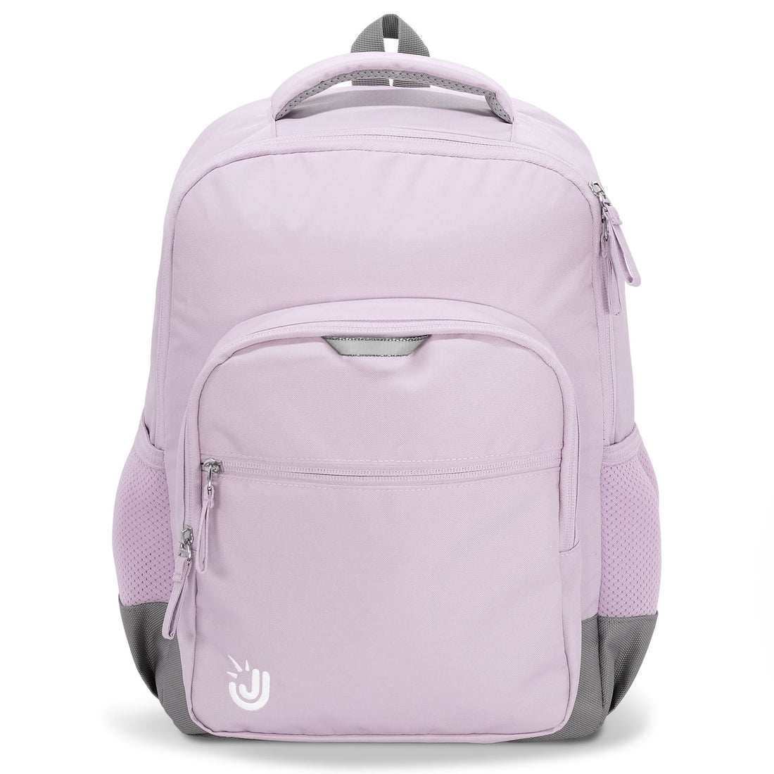 Jan & Jul Lilac Youth Backpack front view on white background