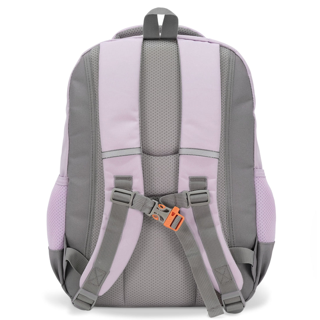 Jan & Jul Lilac Youth Backpack back with padded straps and chest buckle