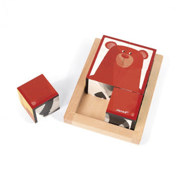 Janod 6 Forest Blocks In Wooden Box