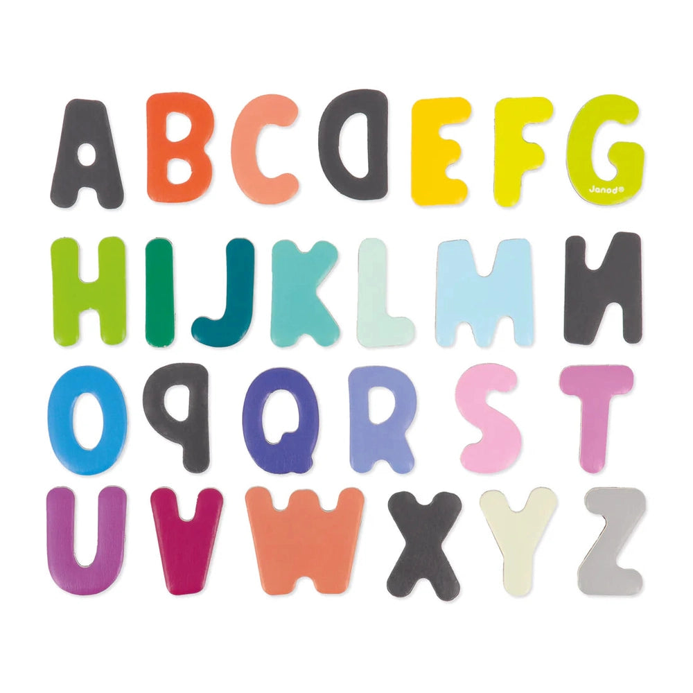 JANOD Janod Alphabet Magnets 26 chunky wooden uppercase letters in varied colors img 3/3