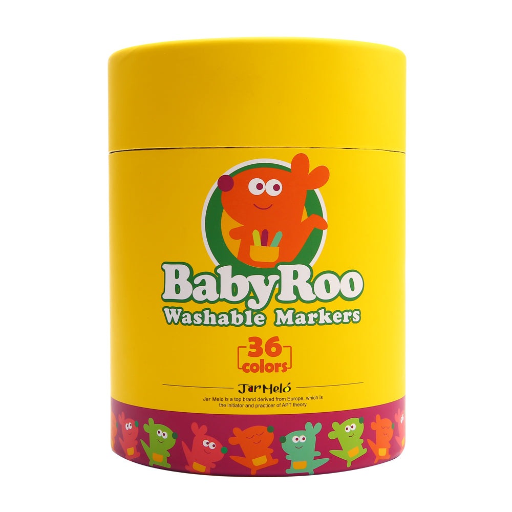 Jar Melo Baby Roo Washable Markers 36 Colors