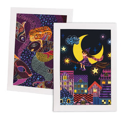 Jar Melo Scratch Cards Set Full Moon
