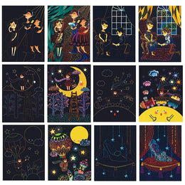 Jar Melo Scratch Cards Set Full Moon