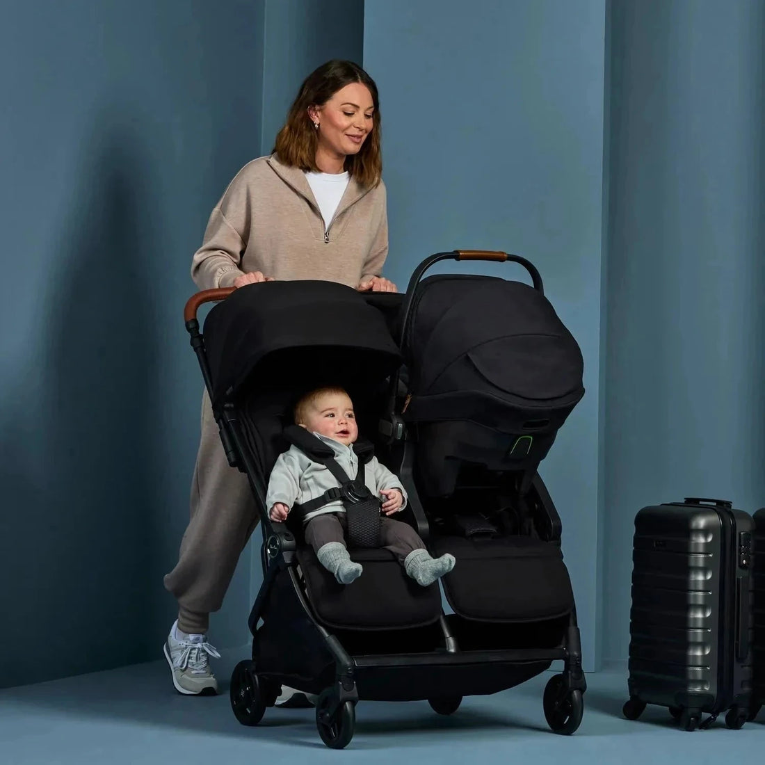 Silver Cross Jet Double Travel Stroller — Travel light with twice the fun