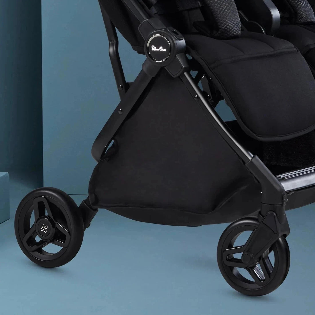 Silver Cross Jet Double Travel Stroller — Shopping basket