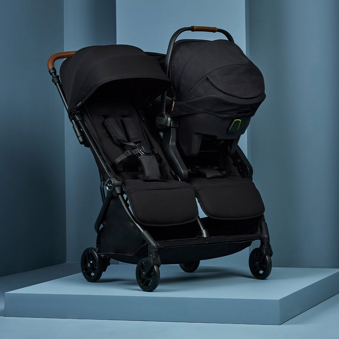 Silver Cross Jet Double Travel Stroller — Car seat capable