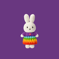 Just Dutch Miffy Rainbow Dress Purple
