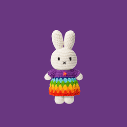 Just Dutch Miffy Rainbow Dress Purple