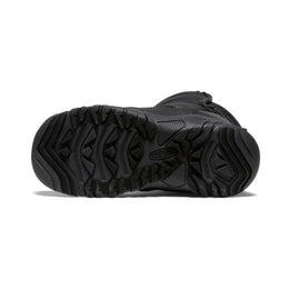 Keen Big Kids' Puffrider Waterproof Winter Boot Black Steel Grey