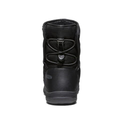 Keen Big Kids' Puffrider Waterproof Winter Boot Black Steel Grey