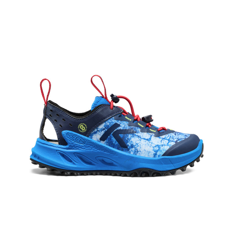 Keen Little Kids' Zionic ADV Sandal Precious Blue/Racing Red side profile