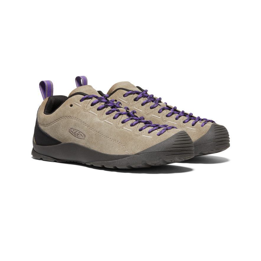 Keen Women's Jasper Suede Sneaker Brindle Tillandsia Purple Side Profile