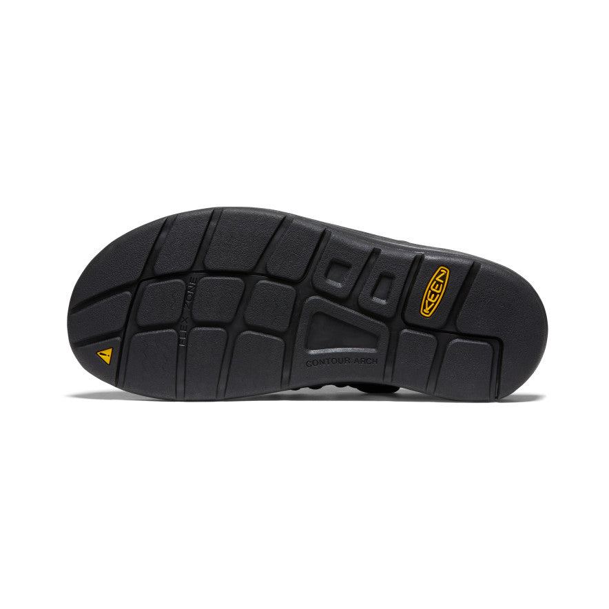 Keen Women's UNEEK Sneaker Black/Black outsole bottom view