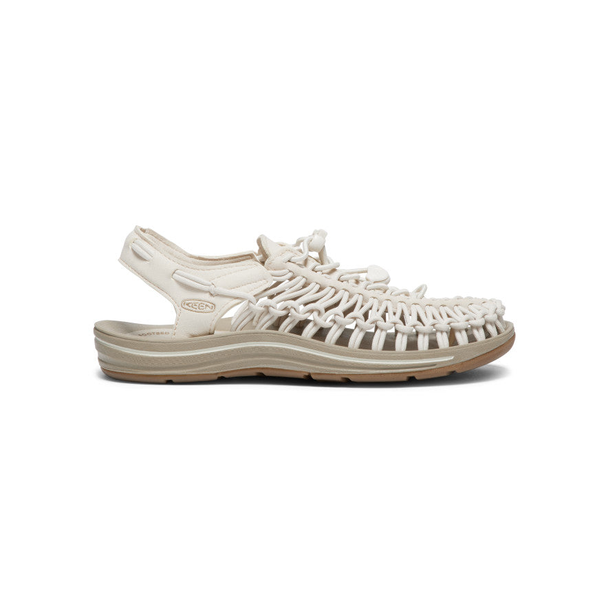 Keen Women's UNEEK Sneaker White Cap/Cornstalk side profile