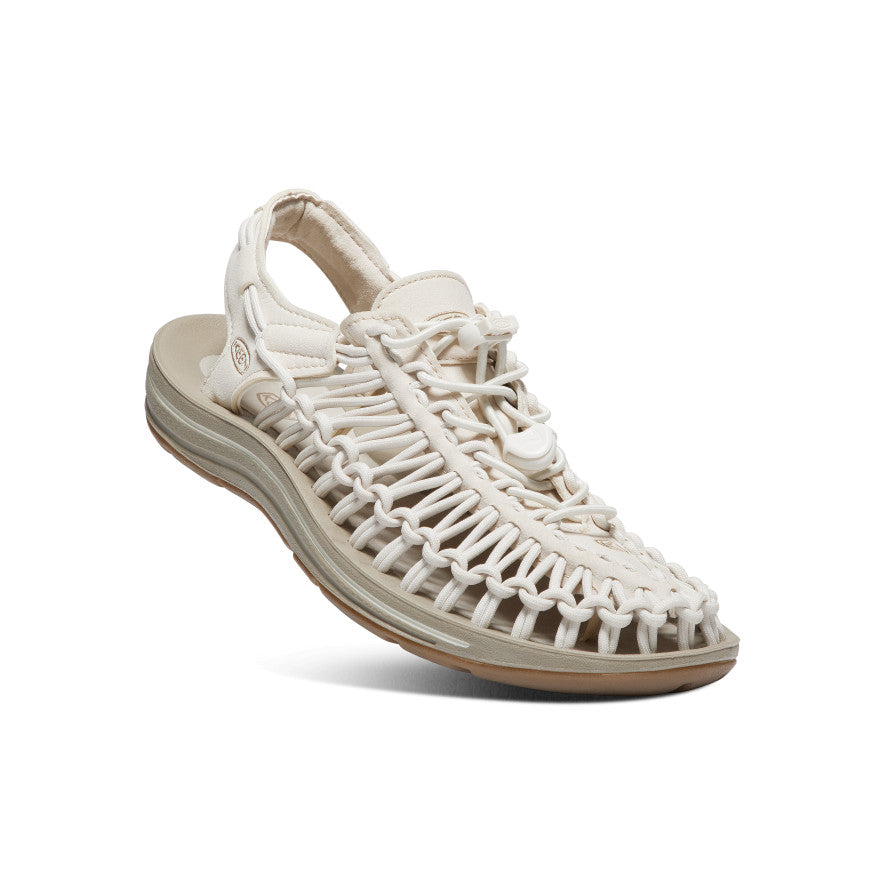 Keen Women's UNEEK Sneaker White Cap/Cornstalk single front-angle view