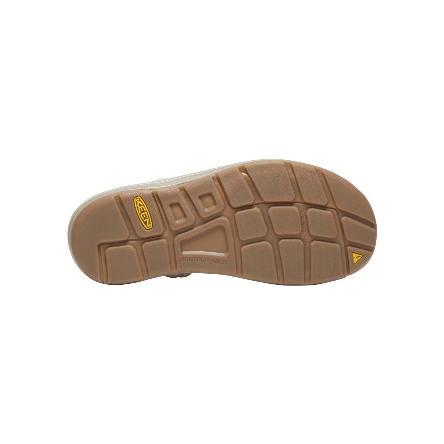 Keen Women's UNEEK Sneaker White Cap/Cornstalk outsole view