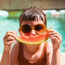 Ki Et La Woam Sunglasses Brown Amber