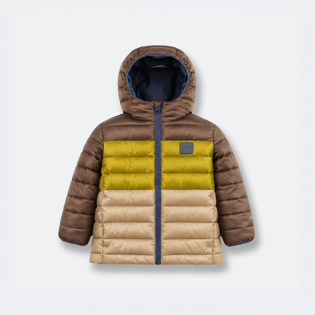 Kidorca Porteau Kids Reversible Puffer Jacket - Ombre Blue – Quilted front