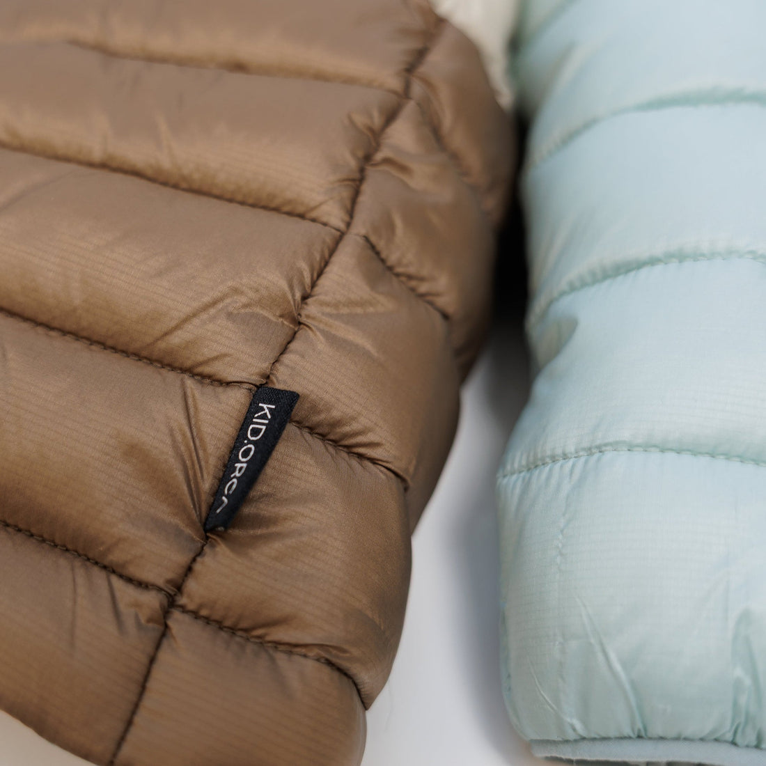 Kidorca Porteau Kids Reversible Puffer Jacket - Blue Haze – Quilted pocket
