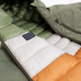Kidorca Porteau Kids Reversible Waterproof Puffer Jacket - Dusty Olive